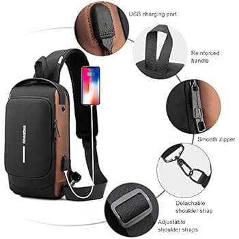 حقيبة صدر مضادة للسرقة للرجال